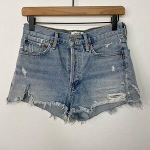 AGOLDE Jean Shorts Size 25‎ Denim Parker Vintage Cut Off Button Fly